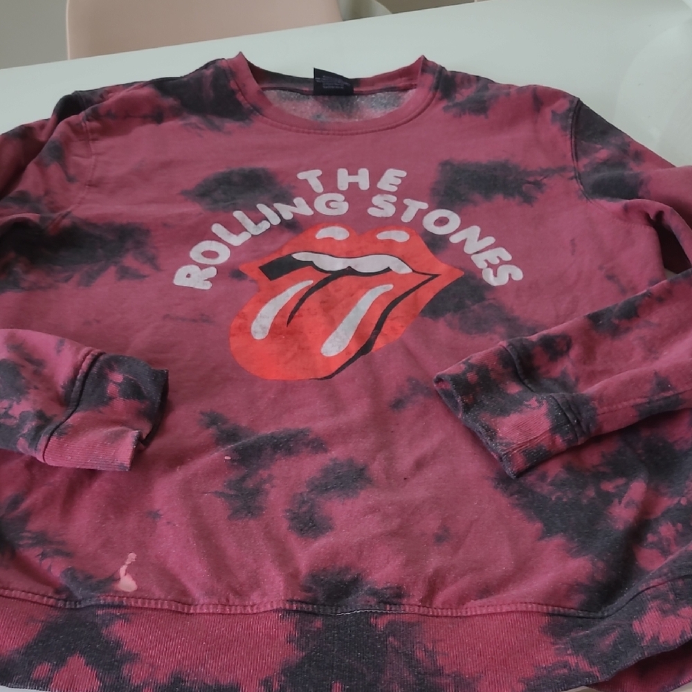 The Rolling Stones Black and Red Fabric Label ORIGINAL